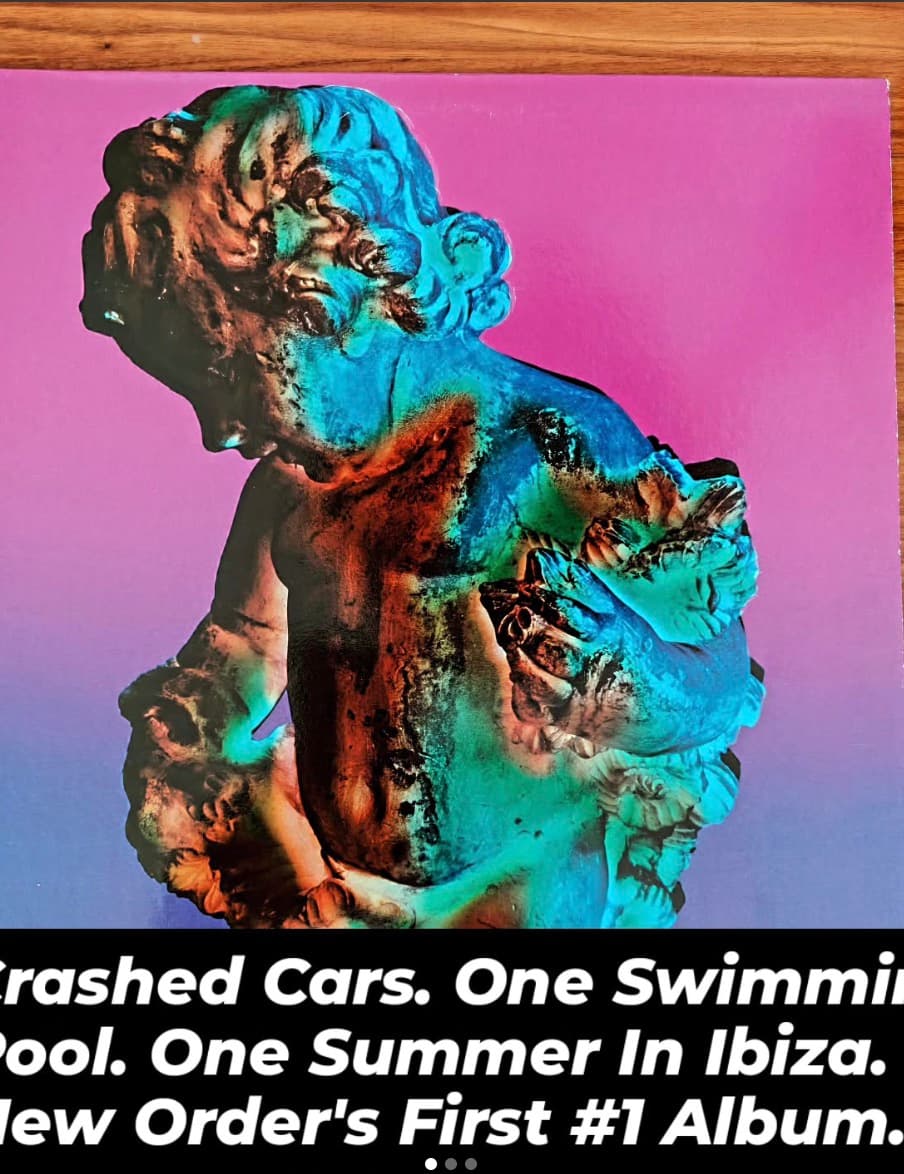 Crashed cars, one pool, one summer in Ibiza: New Order's first No. 1